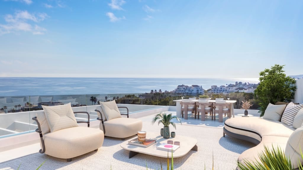 Celestia Homes Sea view luxury apartments in Estepona offered by MDR Luxury Homes