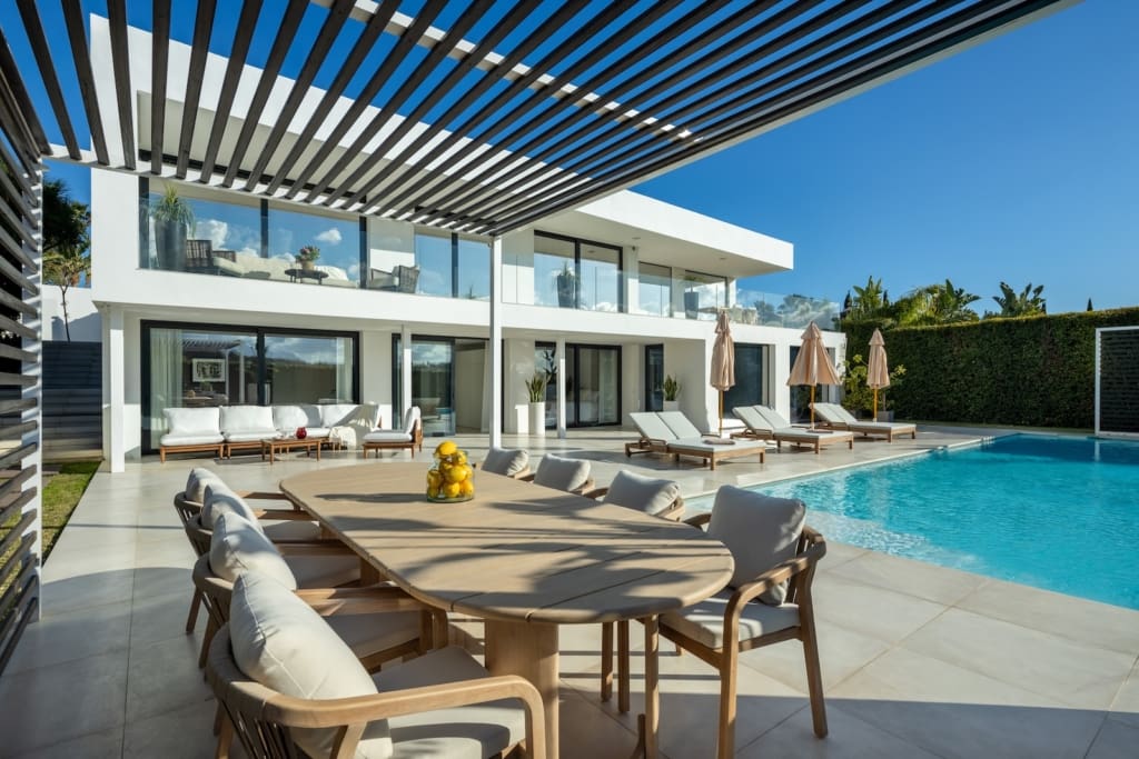 Luxury frontline golf villa Orion 51 in Nueva Andalucía, offered by MDR Luxury Homes.